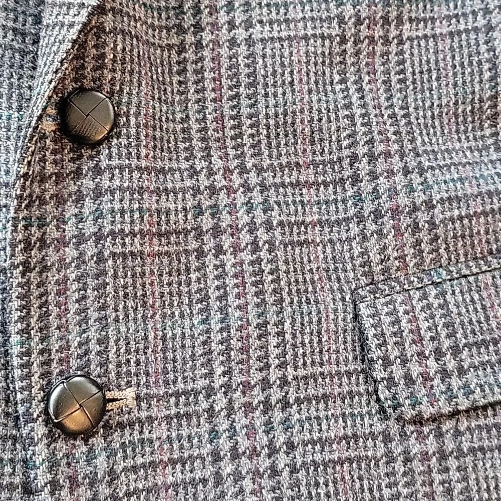 Vintage Woolrich Blazer Plaid Wool Blue Multicolor Excellent Condition
